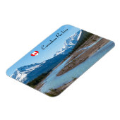 De rivier langs de Icefields Parkway Highway 93 -  Magneet (Linkerzijde)