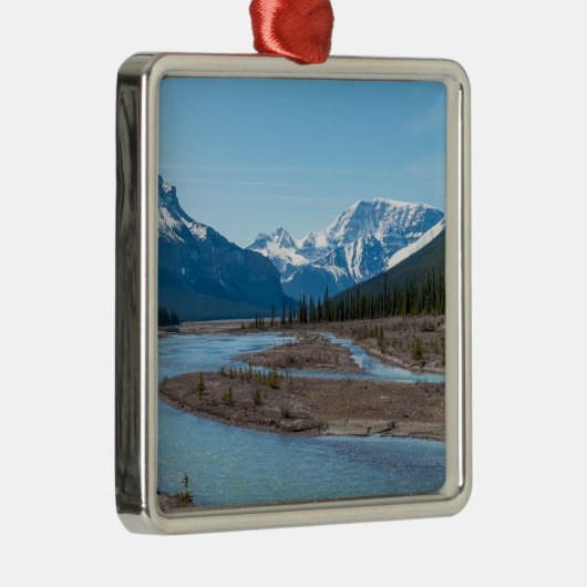 De rivier langs de Icefields Parkway Highway 93 -  Metalen Ornament (Rechts)