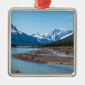 De rivier langs de Icefields Parkway Highway 93 -  Metalen Ornament (Voorkant)