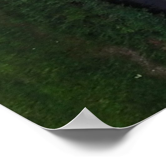 De rivier langs de weg poster (Hoek)