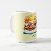 De rivier Life Sloth | Zomerplezier Koffiemok (Voorkant links)