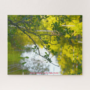 De rivier Liffey Kilcullen. Kerstgroeten Legpuzzel