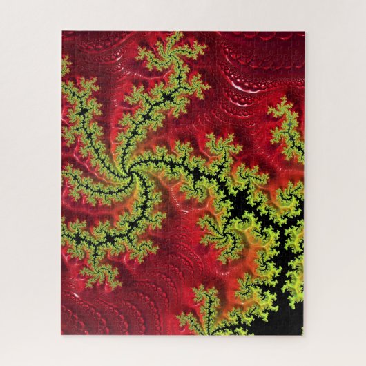 De rivier loopt door de puzzel van Jigzaag (Verticaal)