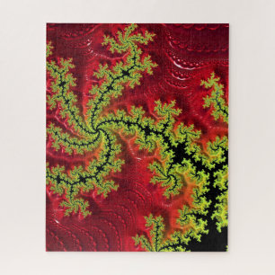 De rivier loopt door de puzzel van Jigzaag Legpuzzel