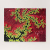 De rivier loopt door de puzzel van Jigzaag Legpuzzel (Horizontaal)