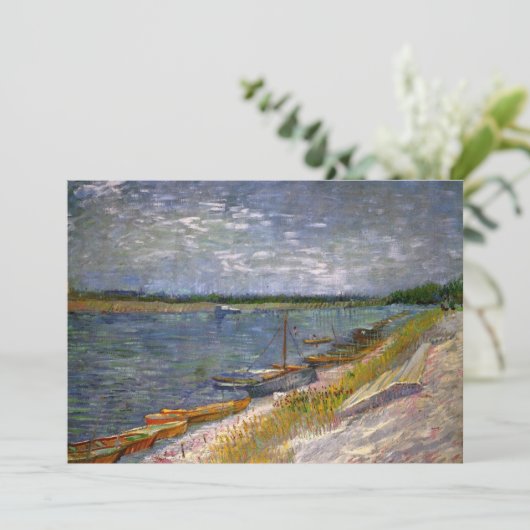 De rivier met Rowing Boats door Vincent van Gogh (Staand voorkant)