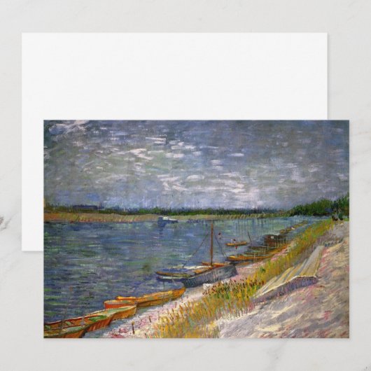 De rivier met Rowing Boats door Vincent van Gogh (Voorkant / Achterkant)
