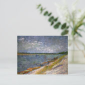 De rivier met Rowing Boats door Vincent van Gogh Briefkaart (Staand voorkant)