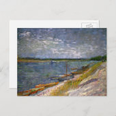 De rivier met Rowing Boats door Vincent van Gogh Briefkaart (Voorkant / Achterkant)