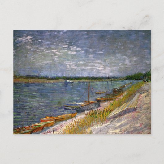 De rivier met Rowing Boats door Vincent van Gogh Briefkaart (Voorkant)