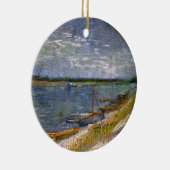 De rivier met Rowing Boats door Vincent van Gogh Keramisch Ornament (Rechts)
