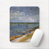 De rivier met Rowing Boats door Vincent van Gogh Muismat (Met muis)