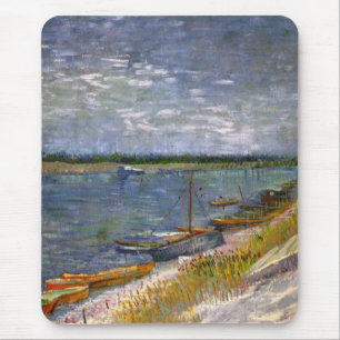 De rivier met Rowing Boats door Vincent van Gogh Muismat