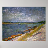 De rivier met Rowing Boats door Vincent van Gogh Poster (Voorkant)