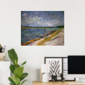 De rivier met Rowing Boats door Vincent van Gogh Poster (Thuiskantoor)