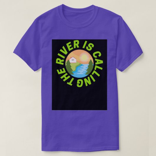 De rivier noemt Bright Green T-shirt (Design voorkant)