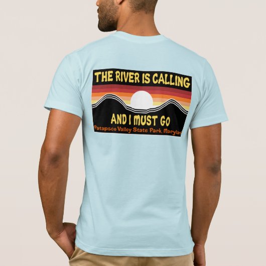 De rivier noemt de rivier TShirt (Achterkant)