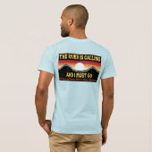 De rivier noemt de rivier TShirt (Achterkant volledig)