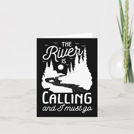 De rivier noemt me: "Ik moet naar het witte water. Kaart (Voorkant)