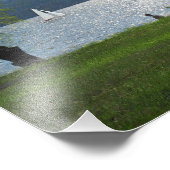 De rivier op een Warm Summer Evening Foto Afdruk (Hoek)