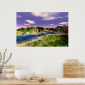 De rivier poster (Keuken)