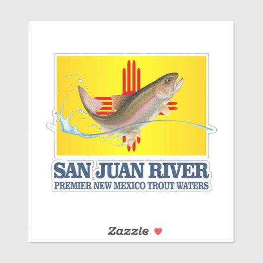 De rivier San Juan (PTW) Sticker (Vel)