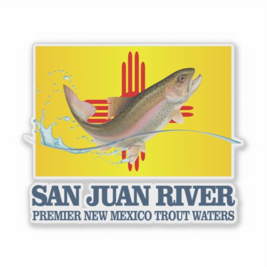 De rivier San Juan (PTW) Sticker (Voorkant)