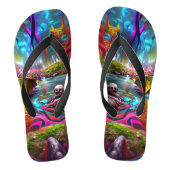 De rivier Souls Timewarp Creëer Teenslippers (Voetbed)