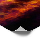 De rivier stroomt door de kleuren van het najaarsl poster (Hoek)