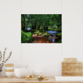 De rivier stroomt rustig poster (Keuken)