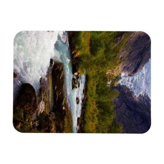 De rivier uit de Briksdal-gletsjer Magneet (Horizontaal)