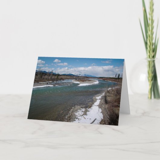 De Rivier van de Vakantie van Montana Feestdagen Kaart (Voorkant)