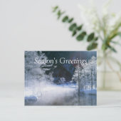 De Rivier van de winter - Personaliseerbare Feestdagenkaart (Staand voorkant)