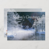 De Rivier van de winter - Personaliseerbare Feestdagenkaart (Voorkant / Achterkant)