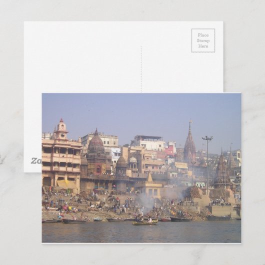 De Rivier van India Ganges Briefkaart (Voorkant / Achterkant)