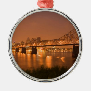 De Rivier van Ohio van de Brug van de Lichten van Metalen Ornament