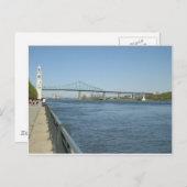 De Rivier van Saint Laurent, Montreal Briefkaart (Voorkant / Achterkant)