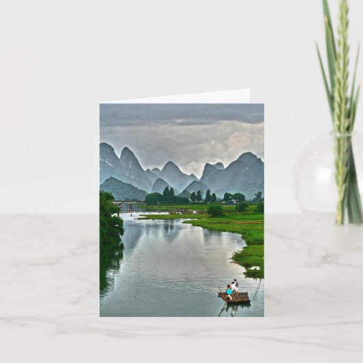 De Rivier van Yulong, Yangshuo Kaart (Voorkant)