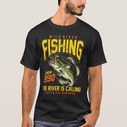 De rivier Vist je Vist te dicht T-shirt (Voorkant)