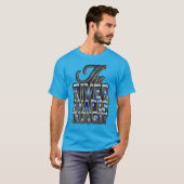 De rivier vormt gedachten aangepaste tekst t-shirt (Voorkant volledig)