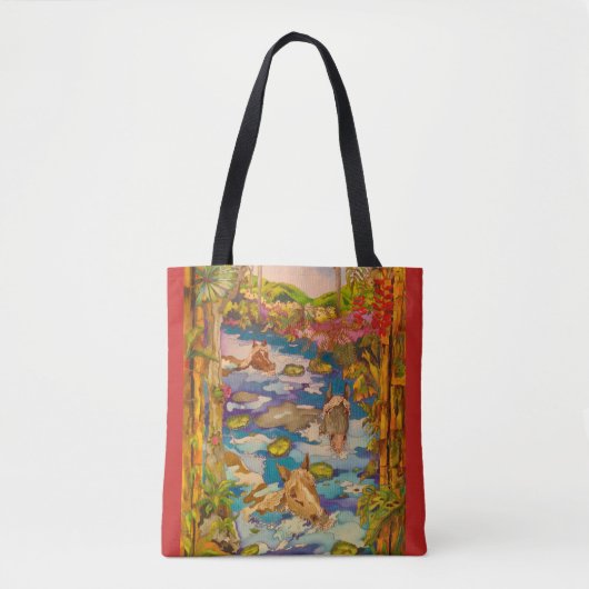 De rivier zwemmen tote bag (Voorkant)