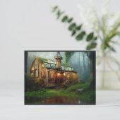 De rivierworkshop | Steampunk Briefkaart (Staand voorkant)