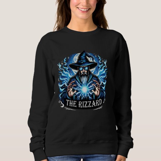 De Rizzard Grappige Rizz Wizard Meme Rizzler spreu Trui (Voorkant)