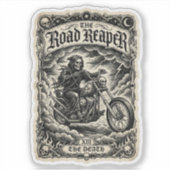 De Road Reaper Death Tarot Decal Sticker (Voorkant)