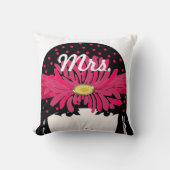 De  Roaring 20 van mevrouw Bride's Flapper Girl Kussen (Voorkant)