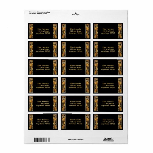 De Roaring 20s Etiket (Full Sheet)