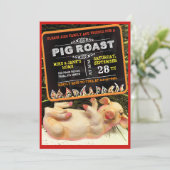 DE ROAST VAN DE PIG VAN DE KNOP VAN DE KNOP KAART (Staand voorkant)