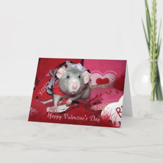 De robijnrode Kaart van de Valentijnsdag