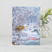 De Robin Feestdagenkaart (Staand voorkant)