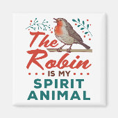 De Robin is mijn levende vogelvogel. Magneet (Voorkant)